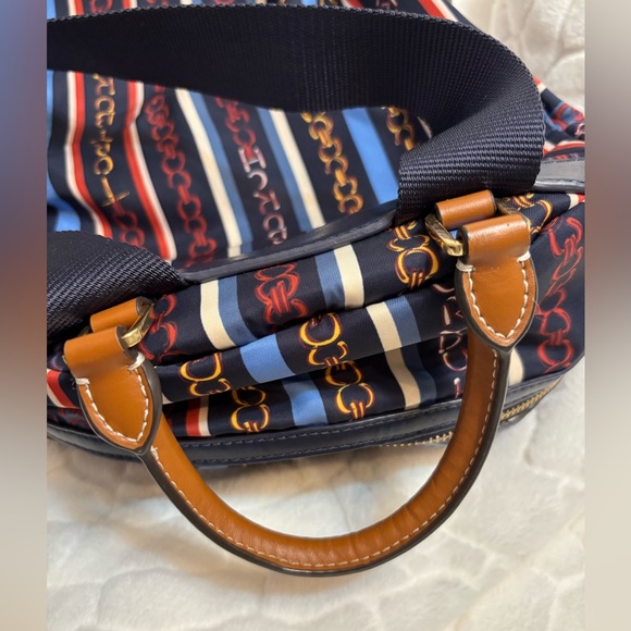 Tory Burch Perry Nylon Printed Zip Backpack in the Gemini Multi Stripe - Picture 11 of 11